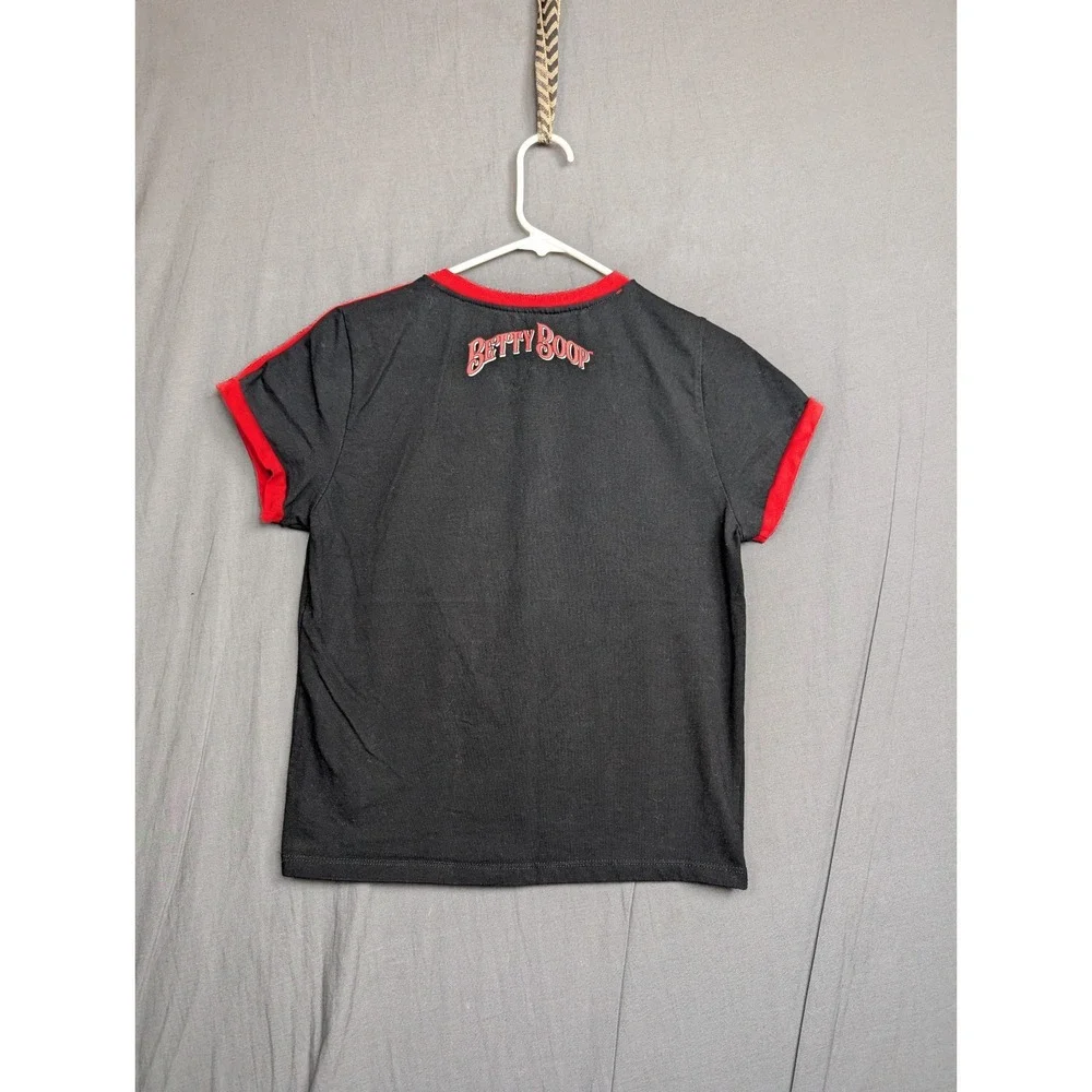 Fleischer Studios Kids Short Sleeve Black‎ T Shirt Size XL Betty Boop